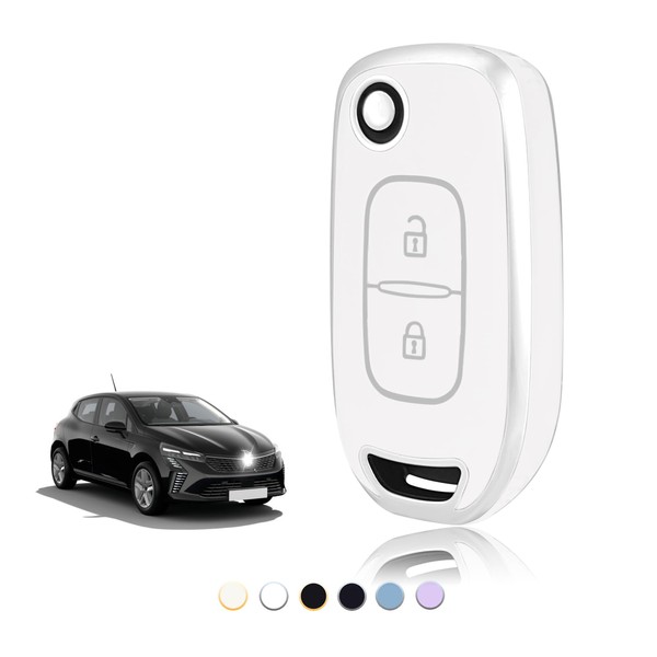 TOOMUME Key Case TPU Car Key Case Fits Renault Kangoo