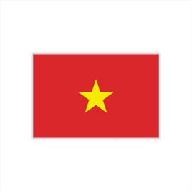 Womaha 30 Sheets Vietnam Flag Temporary Tattoos Fans Face Tattoo Stickers for Adults Kids Group Activity Props