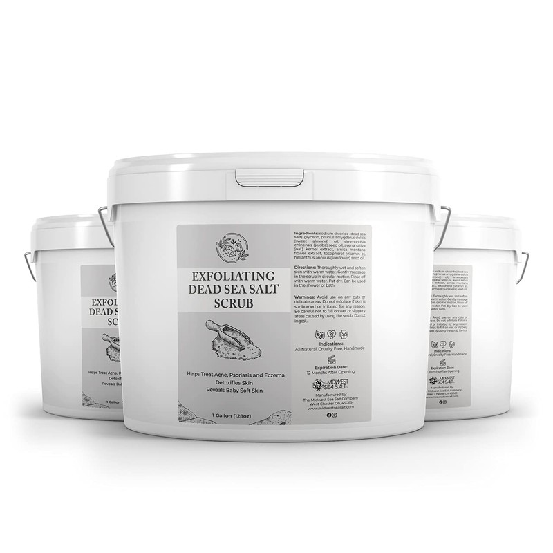 Exfoliating Dead Sea Salt Scrub - 128oz - Grapefruit