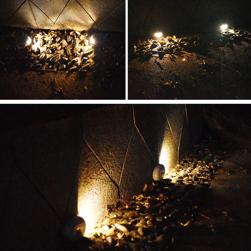 Outdoor Solar Power Waterproof Lights Imitation Stone Lamp Garden Lawn