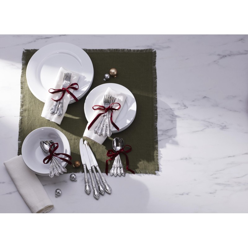 Oneida Louisiana 4-Piece Fine Dinner Spoons Set, 18/8 Stainless Steel