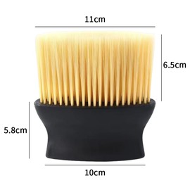 SensaBliss Hair Cutting Brush, Hair Brush, Neck Duster, Soft, Texture, Shaving, Barber Room, Beauty Salon, Home Use, Barber Shop, Car Gap Cleaning, Approx. 4.8 x 4.3 inches (12.3 x 11 cm), Color