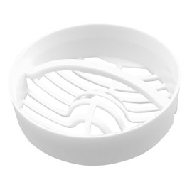 Drain Hair Strainer for Shower, Shower Tray Filter, 1 Piece White Hair Filter Catcher, Replacement Viega Strainer Valve Shower, Hair Filter Strainer Insert Drain Siphon, Plastic Hair Strainer Insert