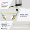Ventilated Pet Door for Window, Fits 28.5"-32" Width Window, 2-Min