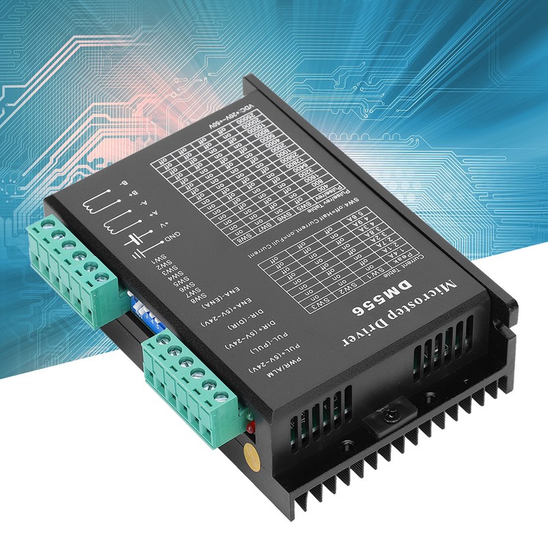 DM556 Stepper Motor Driver 20‑50VDC Low Noise Anti‑Interference 200kHz Pulse
