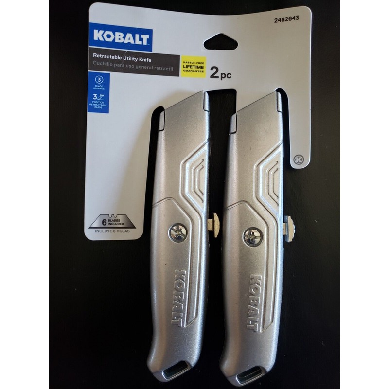 Kobalt Retractable Utility Knife (2 Pack)