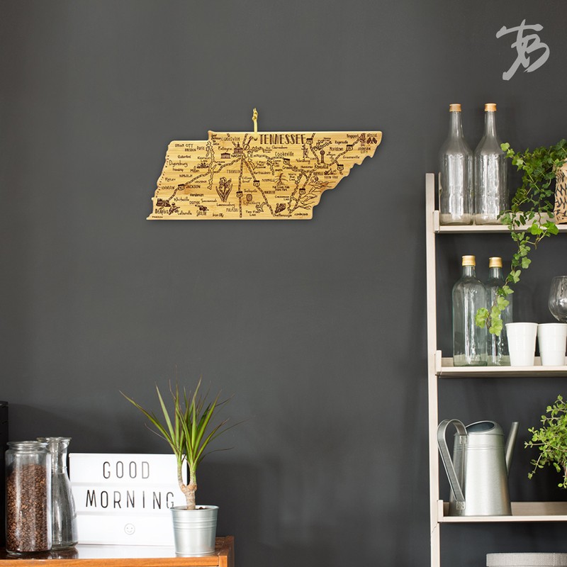 Totally Bamboo Tennessee State Destination Bamboo Serving and Cutting Board