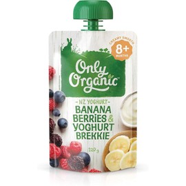 Only Organic Banana Berries & Yoghurt Brekkie 8+ Months 120g(Pack of 6)