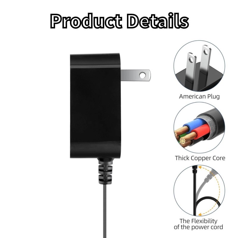 Fullecty AC Adapter for Black+Decker HFS413J33 HFS115J10 Floor Sweeper Charger