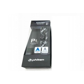 Phiten RAKUWA Breath X50+ Aqua Platinum Black x Gray 17cm