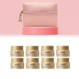 IOPE 헤라 데어투베어 파우치 & 아이오페 슈퍼바이탈 크림 40ml (5ml 8개) 세트 HERA Dare to Bear Pouch & IOPE Super Vital Cream 40ml (Set of 8 x 5ml)