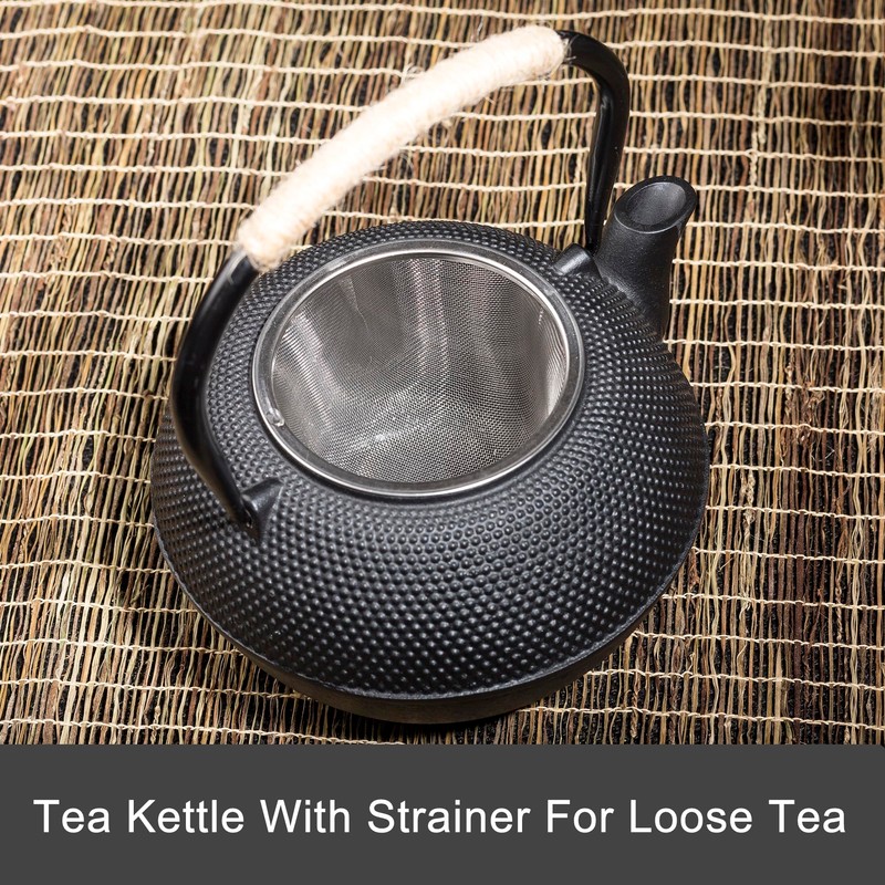40.6oz Cast Iron Teapot, Japanese Tetsubin Tea Kettle for Stovetop