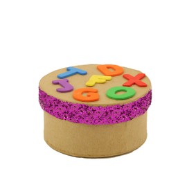 Better crafts Round Paper-Mache Box DIY Gift Box with Lid (Pack of 6)