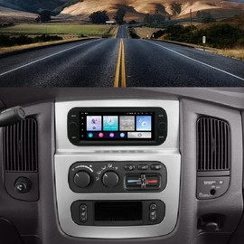 4G+64G Car Radio Stereo for Jeep Wrangler 2003-2006 with CarPlay Android Auto, 7 Inch HD Touchscreen Radio Car Radio Receiver Navi/WiFi/Bluetooth SWC/Mirror Link/Split Screen + AHD