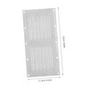 TEHAUX Stainless Steel Vent Cover for Grille Louvered Design Ventilation
