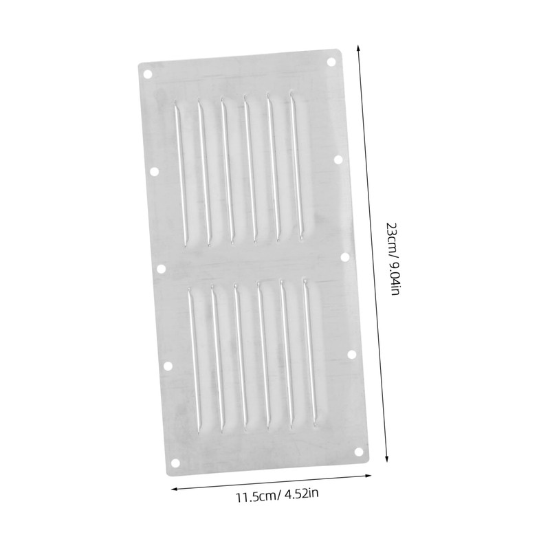 TEHAUX Stainless Steel Vent Cover for Grille Louvered Design Ventilation
