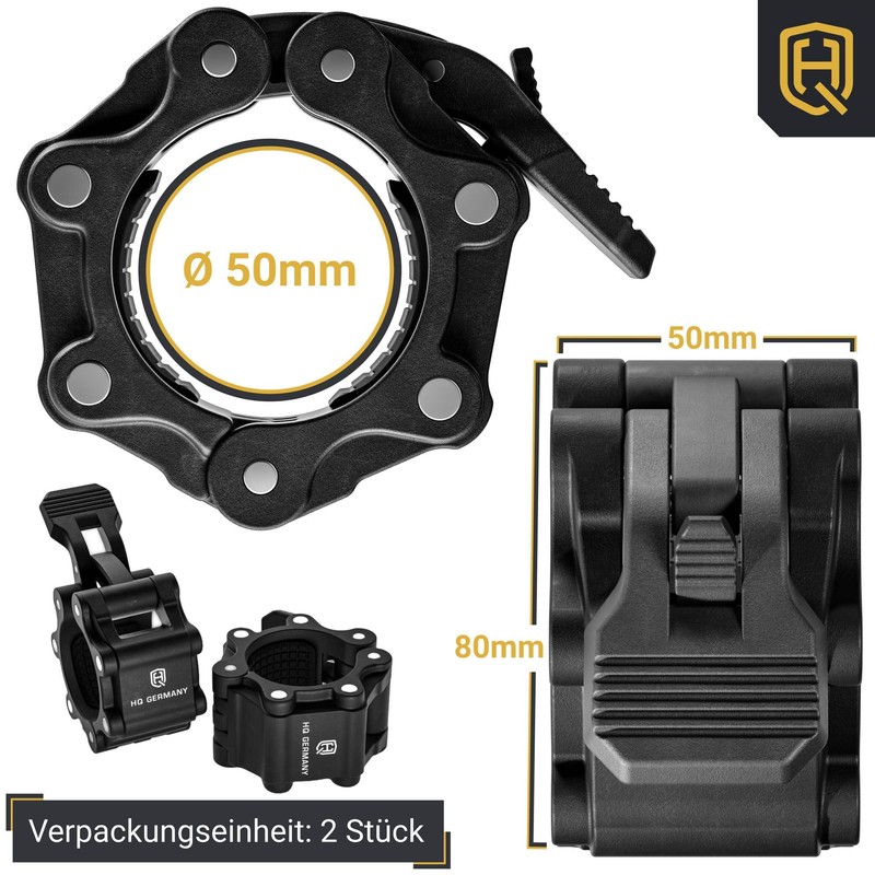 HQ Germany® Dumbbell Clasp 50 mm | Pack of 2