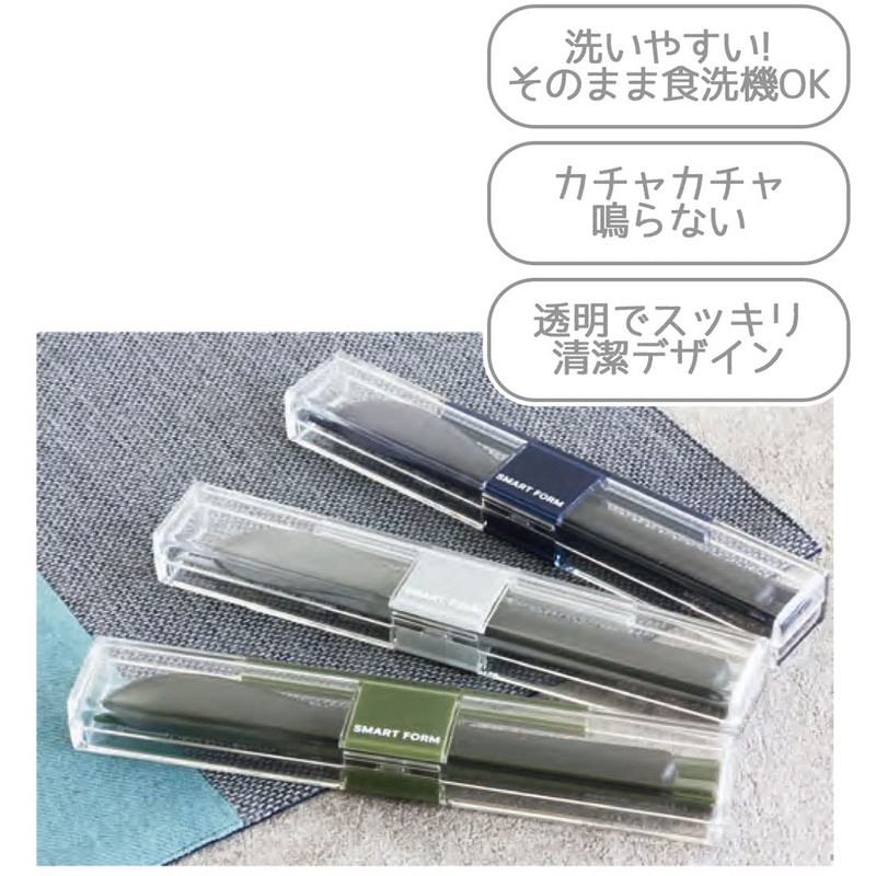 Iwasaki Industries H-601 NV Super Strong Case & Spoon Chopsticks,