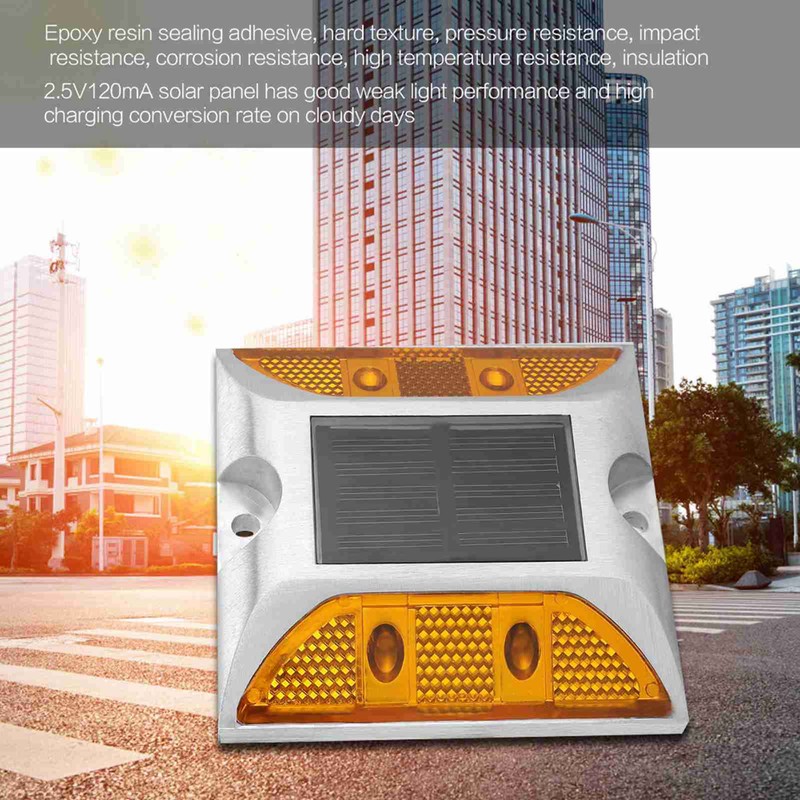 Casting Aluminum Road Stud Light Outdoor Solar Powered Lamp for