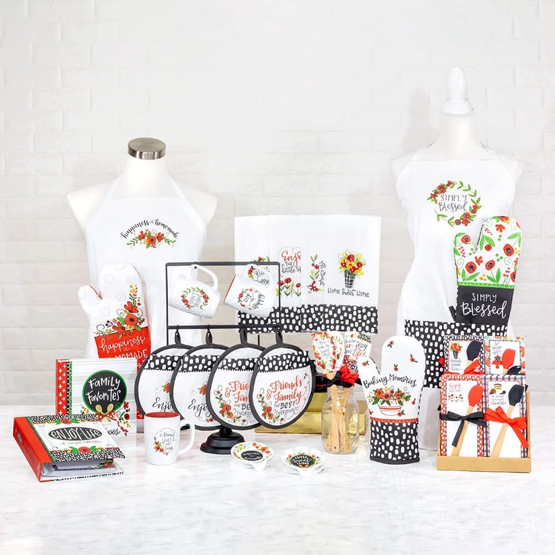 Shannon Road Gifts Classic Kitchen Cotton Kitchen Oven Mitt, 15