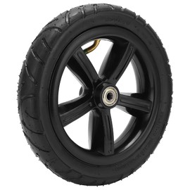 Pro Scooter Wheels, 8 Inch Anti Slip Rubber Mountain Board Wheels Tire 200x45 Inner Electric Mountain Board with Inner Tube and Bearings for Adults All Terrain