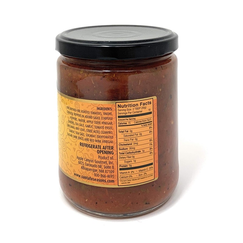 SANTA FE SEASONS Salsa Fire Roasted, 16 OZ