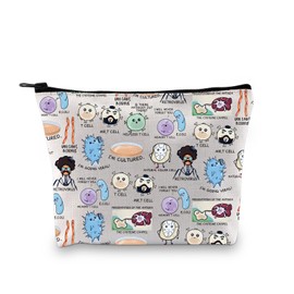 BLUPARK Funny Science Pun Gift Powerhouse Of The Cell Makeup Bag Chemistry Lab Gift Chemistry Assistant Cosmetic Bag (Powerhouse Of The Cell)