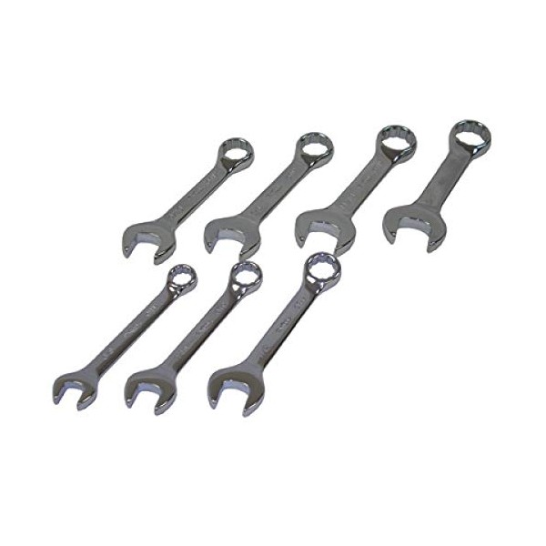 K Tool International - 7-pc High Polish SAE Short Combination