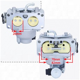 REMEDART Z445 Carburetor Kit Fits for John Deere Z465 X340 X500 X530 X534 EZtrak Zero Turn Mower Replaces for AUC15139 MIA10524 MIA11363 carb for Kawasaki 25HP FH721V carb with M150949 air filter