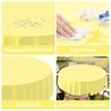CC-SLZP 3 Pack Premium Plastic Tablecloth, 84 inch Disposable Tablecloths