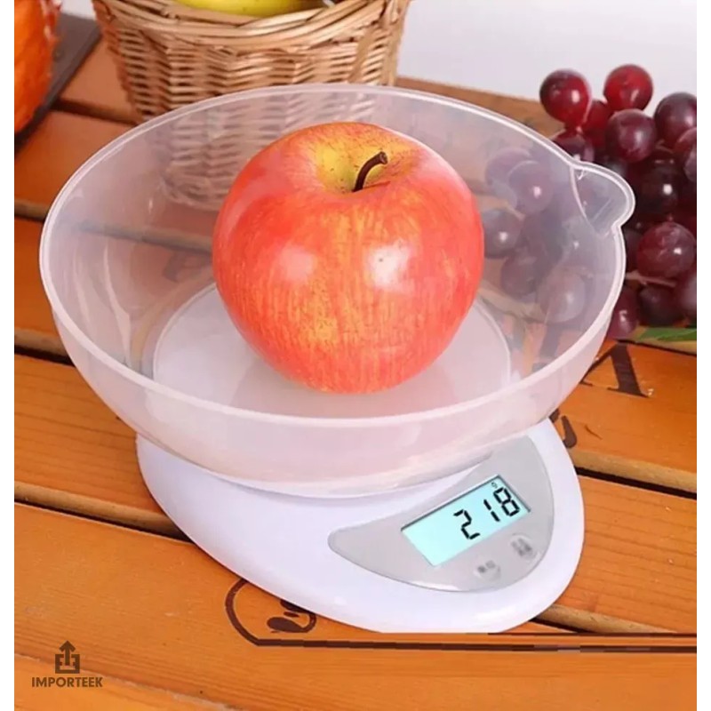 Importeek Bascula Digital Gramera Reposteria Cocina + Tazon Medidor