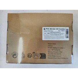 A6/ A5 6-Holes Colorful PP Cover Round Ring Binder Personal Organizer for Loose Leaf Sheet Refill Notebook/DIY Scrapbooking (Star, A5 Mini Set)