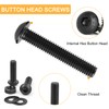 240PCS M6 x 8mm/12mm/16mm/20mm/25mm/30mm Button Head Hex Socket Cap Screws