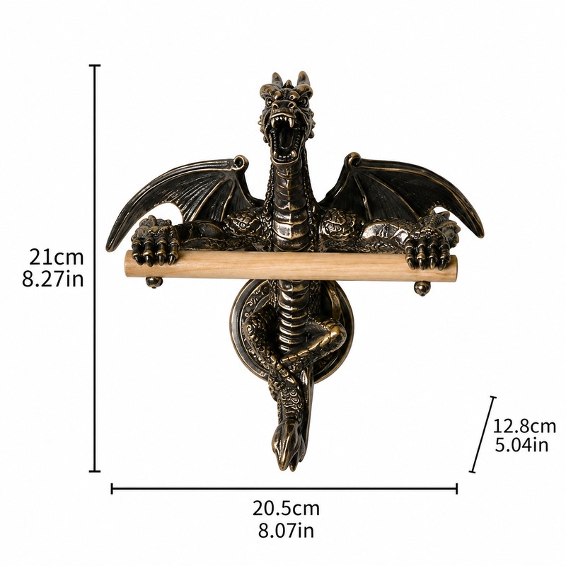 Dragon Toilet Paper Holder for Bathroom & Kitchen – Retro