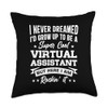 Freelancer Job Profession Self-Employed Virtual Assistant Throw Pillow