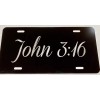 Carolina Engravers John 3:16 Bible Verse Engraved Etched License Plate