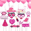 Elevizzle 28pcs Bachelorette Photo Booth Props, Pink Bride to Be