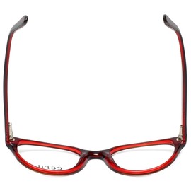 Calabria Ecru Daltrey Cat-Eye Blue Light Blocking Reading Glasses +2.00 Red Women