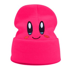 JILANI HANDICRAFT Cute Kir by Beanie Funny Adult Size Anime Hat Accessory Kawaii, MediumLarge (Acrylic, hot Pink)