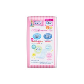 Laurier Sara-Pure Absorbent Liners, For Women, 0.4 fl oz (10 cc), Safe Traces, 40 Pieces, Long Panty Liner Size, 6.7 inches (17 cm), Powdery Flower Scent, For Light Urine Leak