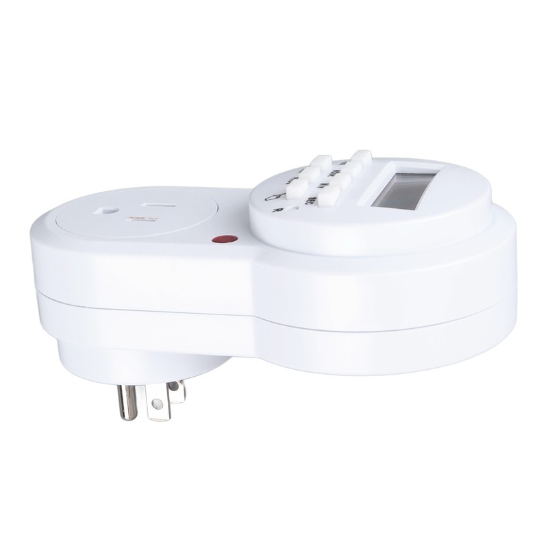 Timer Outlet 7 Day Programmable Digital Timer Plug in Light