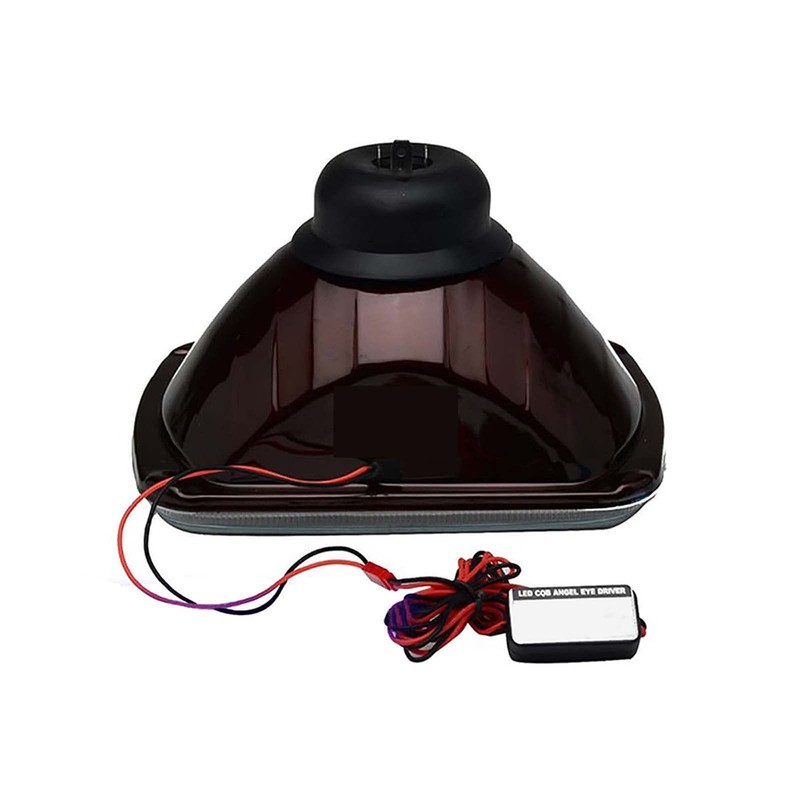 Octane Lighting 7X6 Inch Amber SMD LED Glass/Metal Headlight Halogen