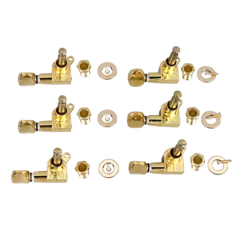 6Pcs Full Closed Guitar Tuning Key Accurate Fast Operation Stable
