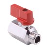 DERNORD Brass Mini Ball Valve NPT Thread, Shut-Off Valve Female&Male