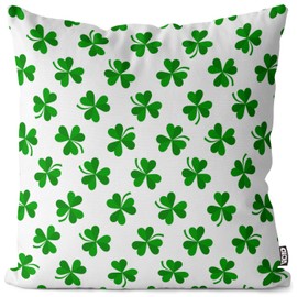VOID Clover Heart Cushion Cover Sofa Cushion Decorative Easter Outdoor Cushion Decorative Cushion Size: 80 x 80 cm