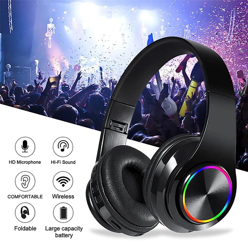 TFUFR Bluetooth Headphones Over Ear, Wireless Headphones Over Ear, Foldable