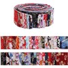 Fabric Strips for Quilting,80 PCS Roll Cotton Fabric for Sewing