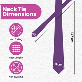 WedDecor Solid Color Formal Neckties, Men Ties for Funeral Wear Plain Satin Slim Ties for Wedding, Business, Events, Office Casual & Formal Wear Accessories, 56 Inches