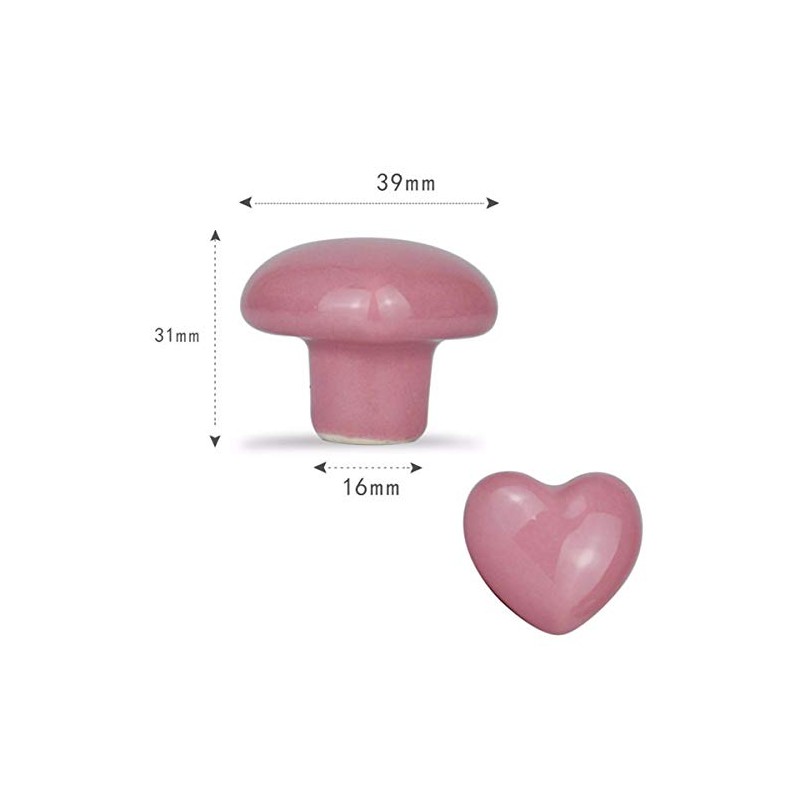 8PCS Ceramic Drawer Knobs for Kids Room Cabinet, Dresser Drawer