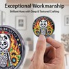 Leafence Sobriety Coin Panda Skeleton Design Sobriety Coin Recovery Addiction